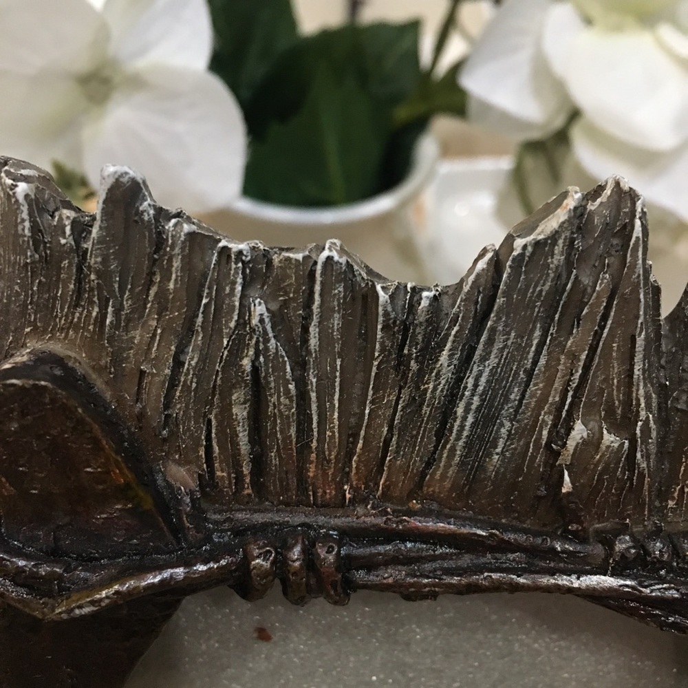 🎈🎈🎈Western horseshoe picture frame. Barb wire nails wood plank  rustic frame - Picture 4 of 9